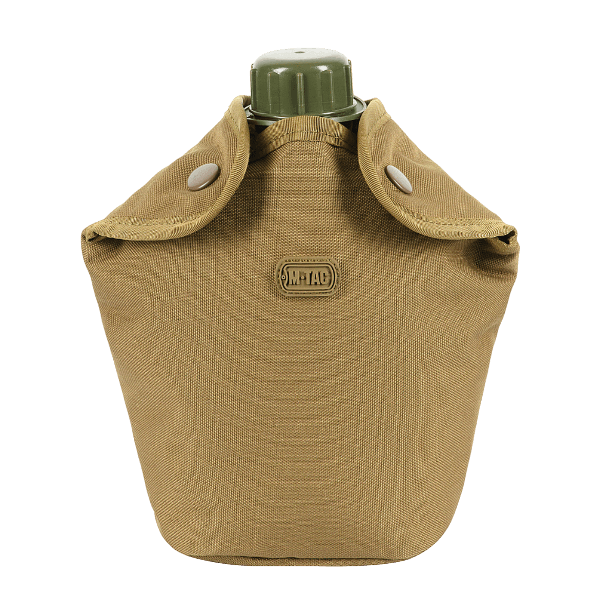 M-Tac Flaskeholder MOLLE kulutusta kestävästä polyesterista retkeilyyn tai kenttätyöhön, nappisuljenta ja tyhjennysreikä, kiinnitetään MOLLE-järjestelmällä.