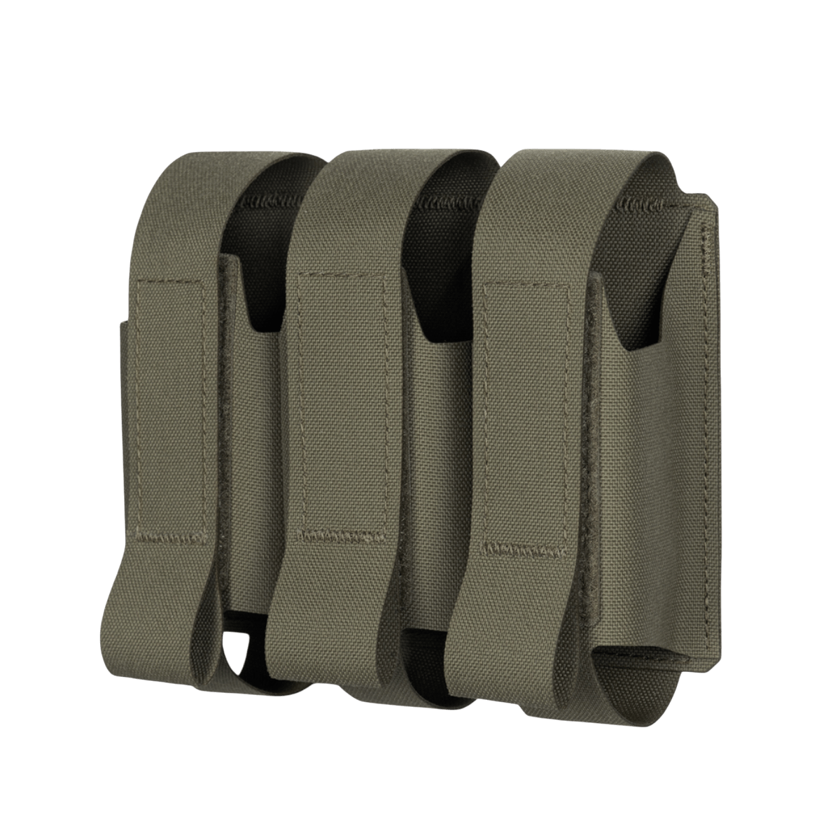 M-Tac-tasku 3 VOG-kranaatille, vihreä Cordura-kangas, MOLLE Laser Cut -järjestelmä 40 mm kranaattien turvalliseen säilytykseen.