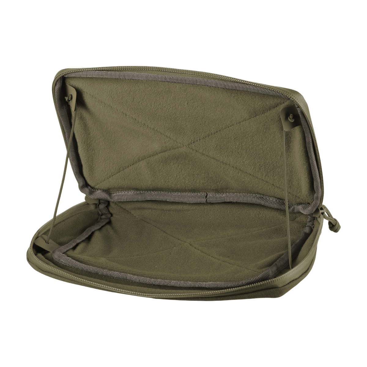 M-Tac Admin Pouch Large Elite avoimena, taktisen varusteen, asiakirjojen ja laitteiden säilytykseen. Valmistettu Cordura 500D:stä.