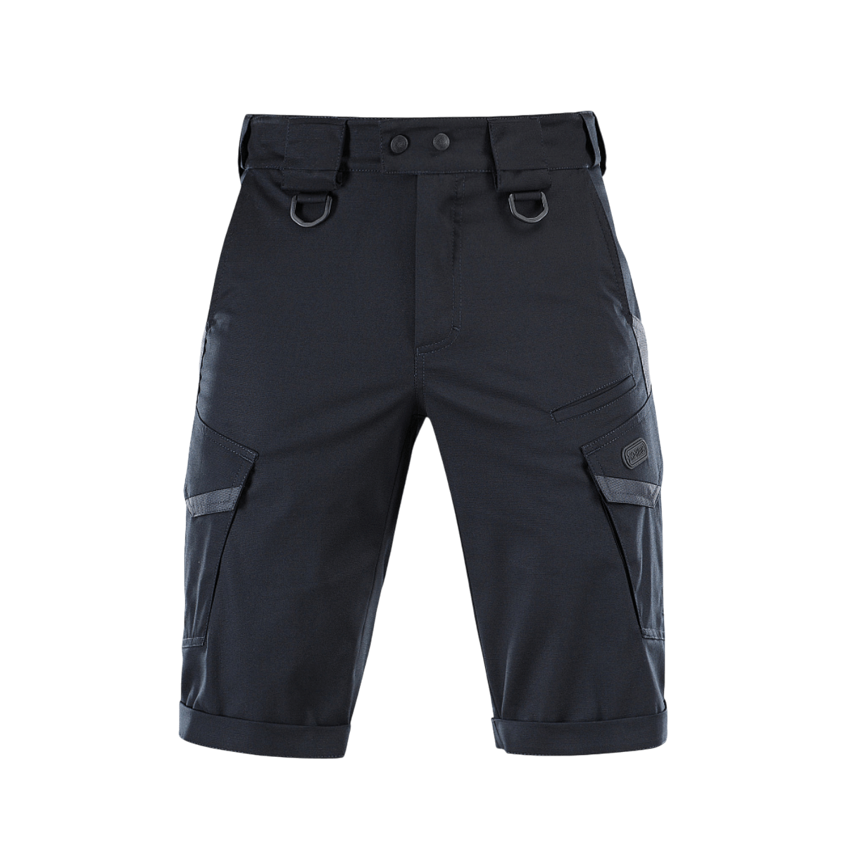 M-Tac Shorts Aggressor Gen.II Flex mustat funktionaaliset ripstop-shortsit harjoitteluun ja vapaa-aikaan, taktinen muotoilu ja joustavuus.
