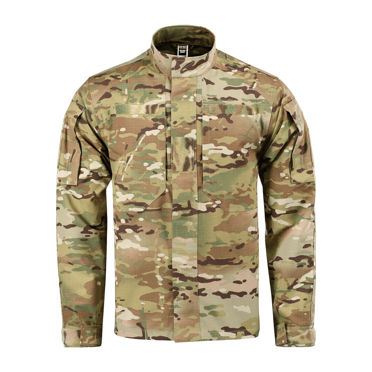 M-Tac Military Elite NYCO -takki MultiCam-kuosissa, pystykaulus, YKK-vetoketju ja puoli-istuva leikkaus, sopii sotilaskäyttöön