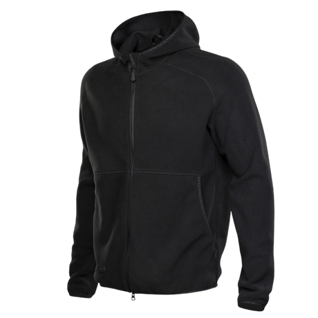 M-Tac Lite Microfleece Hættetrøje, kevyt toiminnallinen musta huppari hengittävillä ominaisuuksilla treeniin ja ulkoiluun
