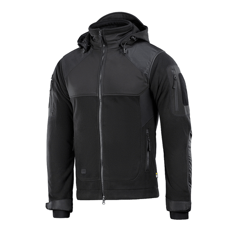 M-Tac Norman Windblock Fleecejakke Softshell- ja WindBlock-materiaaleilla lämmön ja mukavuuden vuoksi viileässä säässä.