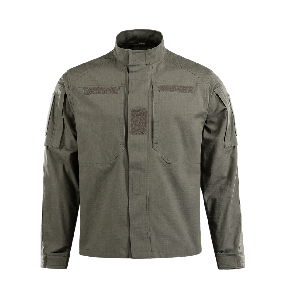 M-Tac Patrol Flex -takki teknisessä, kevyesti vartalonmyötäisessä mallissa, pystykaulus, Velcro-lukitus ja NIJ-sertifiointi, näytetty galleria-asemassa 1.