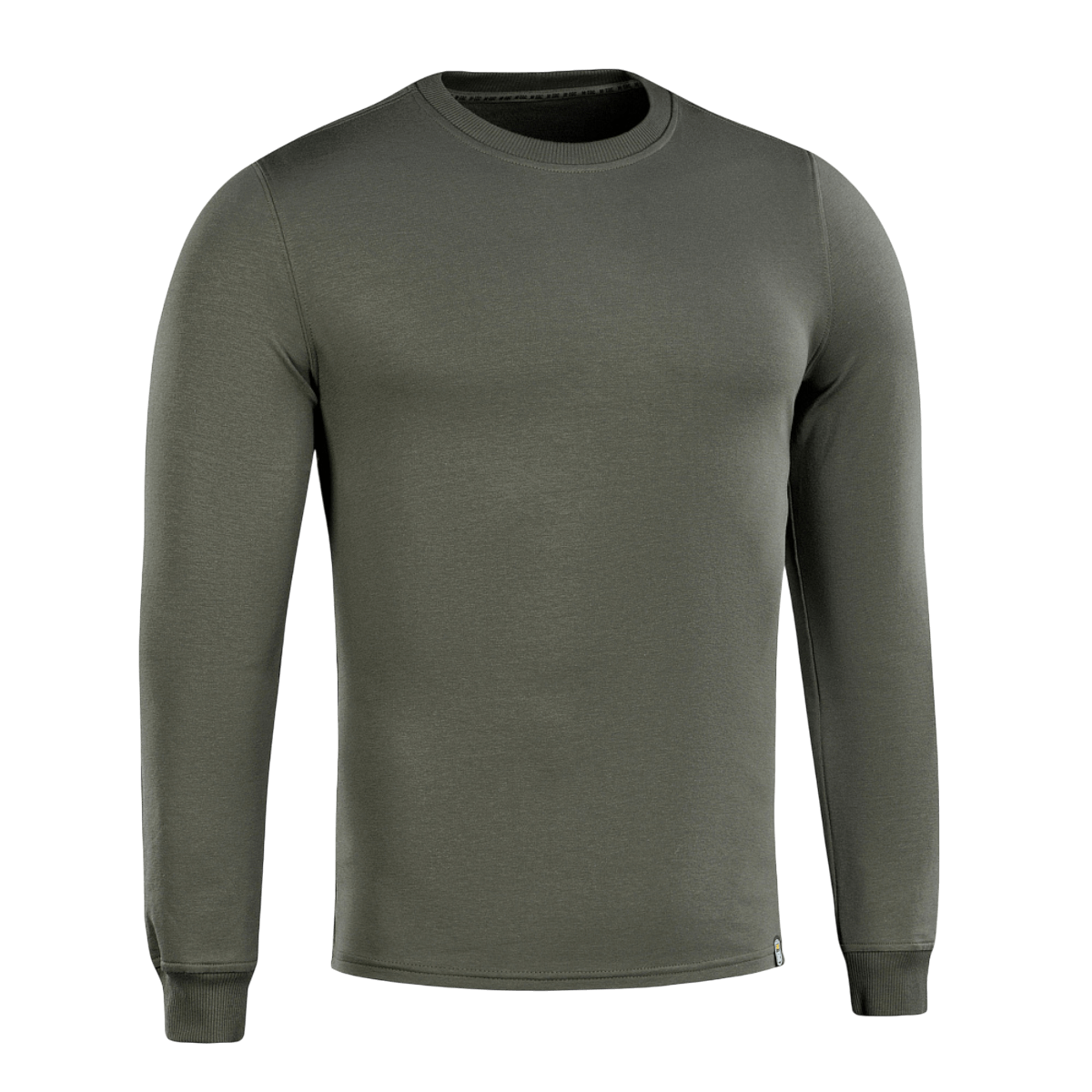 M-Tac Pullover 4 Seasons oliivinvihreä, pyöreä kaula-aukko, sopii taktiseen ja arkikäyttöön kaikissa vuodenajoissa.
