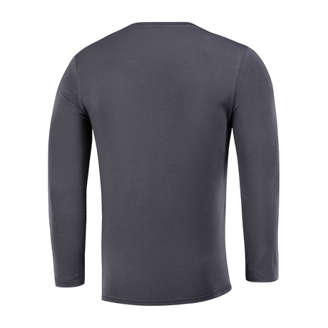 M-Tac Long-sleeve T-shirt 93/7 harmaa, 93% puuvillaa ja 7% elastaania, sopii arkeen, urheiluun, metsästykseen ja ulkoiluun.