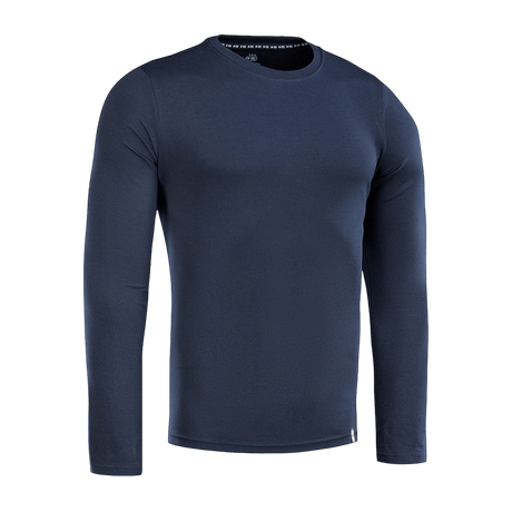 M-Tac Long-sleeve T-shirt 93/7 miesten malli, 93% puuvillaa ja 7% elastaania, sopii arkeen ja urheiluun, musta.