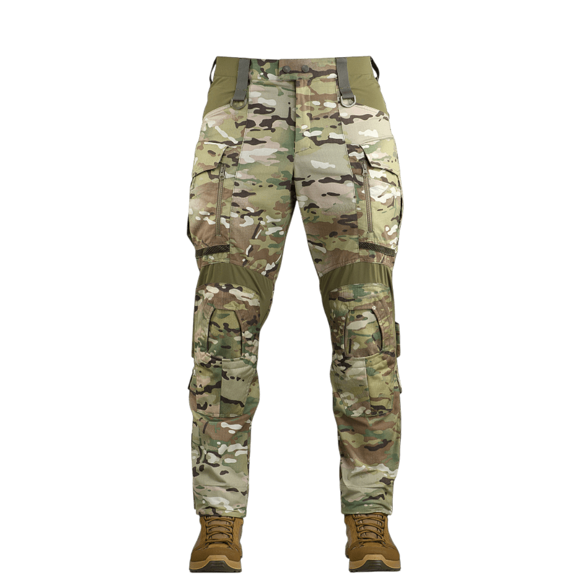 M-Tac housut Army Gen. II NYCO Extreme multicam, kestävä amerikkalainen NYCO Extreme -kangas ja NIJ-sertifiointi, galleria-asento 1 etunäkymä.
