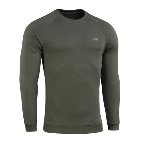 M-Tac Cotton Sweatshirt oliivinvihreä resoreilla, täydellinen aktiiviseen urheiluun kuten juoksu ja kuntoilu, 100% puuvillaa mukavuutta varten