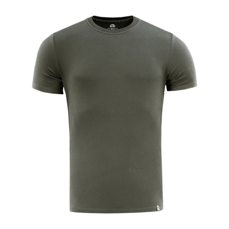 M-Tac T-shirt 93/7 Summer puuvillainen, vihreä, lyhythihainen, sopii kuumiin päiviin, mukava, kevyt ja hengittävä materiaali.