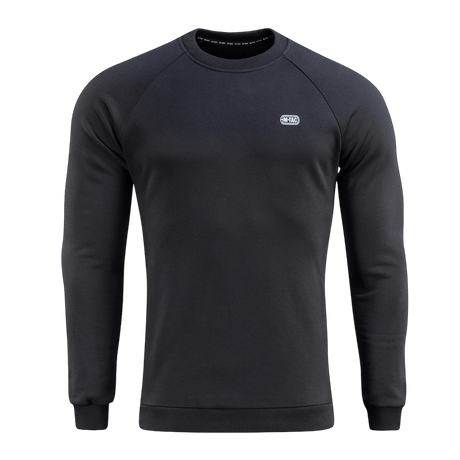 M-Tac Sweatshirt Cotton Hard - lämmin 100% puuvillainen collegepaita resoreilla ja heijastavalla logolla, sopii päivittäiseen käyttöön.