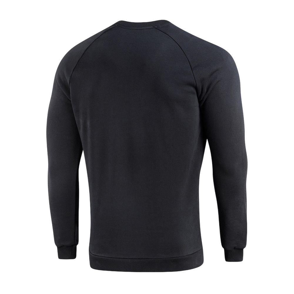 M-Tac Sweatshirt Cotton Hard musta löysällä istuvuudella ja resoreilla, sopii arkeen, 100% puuvillaa mukavuutta ja lämpöä varten.