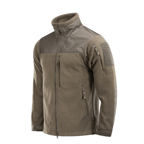 M-Tac Alpha Microfleece takki Gen.II vahvistetusta fleecestä, ihanteellinen taktiseen ja ulkokäyttöön kylmällä säällä.