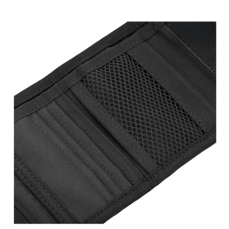 M-Tac Pung Elite Cordura‑nylonista sotilastyyliin, näyttää luottokorttipidikkeän ja verkkotaskun säilytykseen.