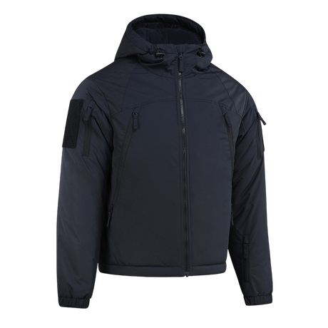 M-Tac Alpha Gen.III Pro talvitakki, musta, vettähylkivä nylon, sopii jopa -20°C, säädettävä huppu ja hihansuut.