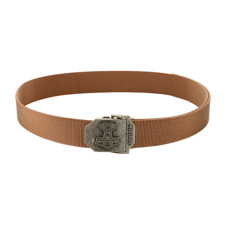 M-Tac Thors Hammer -vyö – sotilasmainen ja toiminnallinen, sotilasvaikutteinen vyö metallisella Thor's Hammer -soljella, 38mm leveä, nailon.