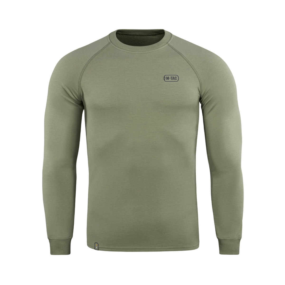 M-Tac Raglan Athlete -oliivinvihreä, mukava college raglanhihoilla, sopii urheiluun ja arkeen. 95% puuvillaa, 5% elastaania.