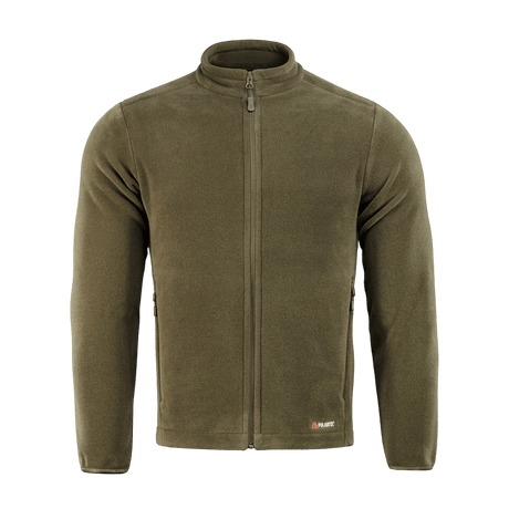 M-Tac Nord Polartec -fleecetakki oliivinvihreänä, valmistettu Polartec® 200 Series -fleecestä, sopii lämpöön ja kosteutta imevään mukavuuteen.