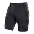 M-Tac Aggressor Summer Flex Shorts kevyestä Flex Rip-Stop -kankaasta, 7 taskua, joustava vyötärö ja D-renkaat varusteille.