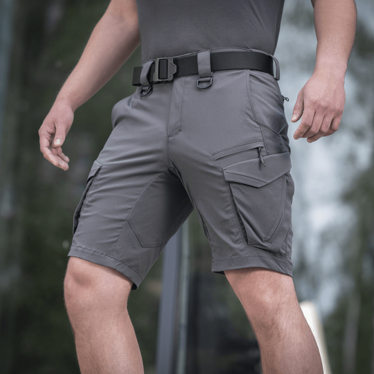 M-Tac Aggressor Summer Flex Shorts, kevyt Rip-Stop -kangas, suunniteltu harjoitteluun ja ulkoiluun, käytännölliset taskut.