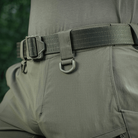 M-Tac Aggressor Summer Flex Shorts, elastinen vyötärö ja D-ring, Flex Rip-Stop -kangas, täydellinen ulkoiluun kuten harjoitteluun ja ampumaharjoituksiin.