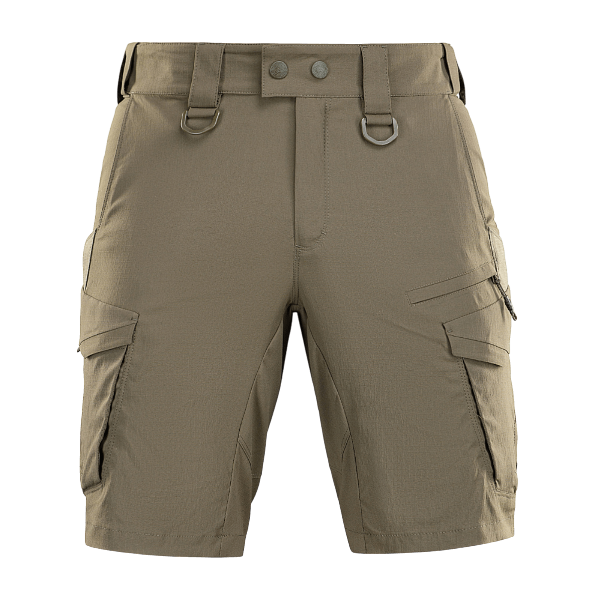 M-Tac Aggressor Summer Flex Shorts, kevyt Flex Rip-Stop -kangas, taktiset shortsit taskuilla ja säädettävällä vyötäröllä.