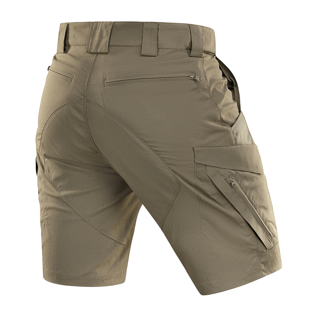M-Tac Aggressor Summer Flex Shorts, kevyt Flex Rip-Stop -kangas ja taskut, täydellinen ulkoiluun ja taktiseen käyttöön.