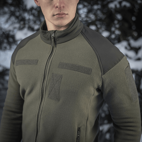 M-Tac Combat Fleece -takki oliivinvihreä, Himates-fleece, vahvistetut hartiat ja NIJ-sertifiointi, galleria-asento 1.