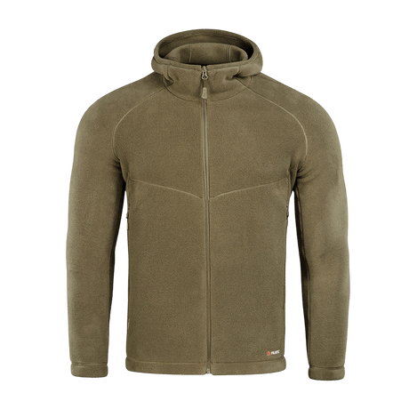 M-Tac Sprint Fleece Sweatshirt Polartec vihreänä hupulla, valmistettu Polartec 200 Series -fleecestä mukavuutta ja kestävyyttä varten. Ihanteellinen arkeen ja aktiviteetteihin.
