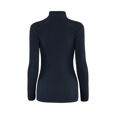 M-Tac Sweater Nord Fleece Polartec naisten malli mustana nähtynä takaa, suunniteltu naisille Polartec® 200 Series -fleecestä lämmön ja mukavuuden vuoksi.