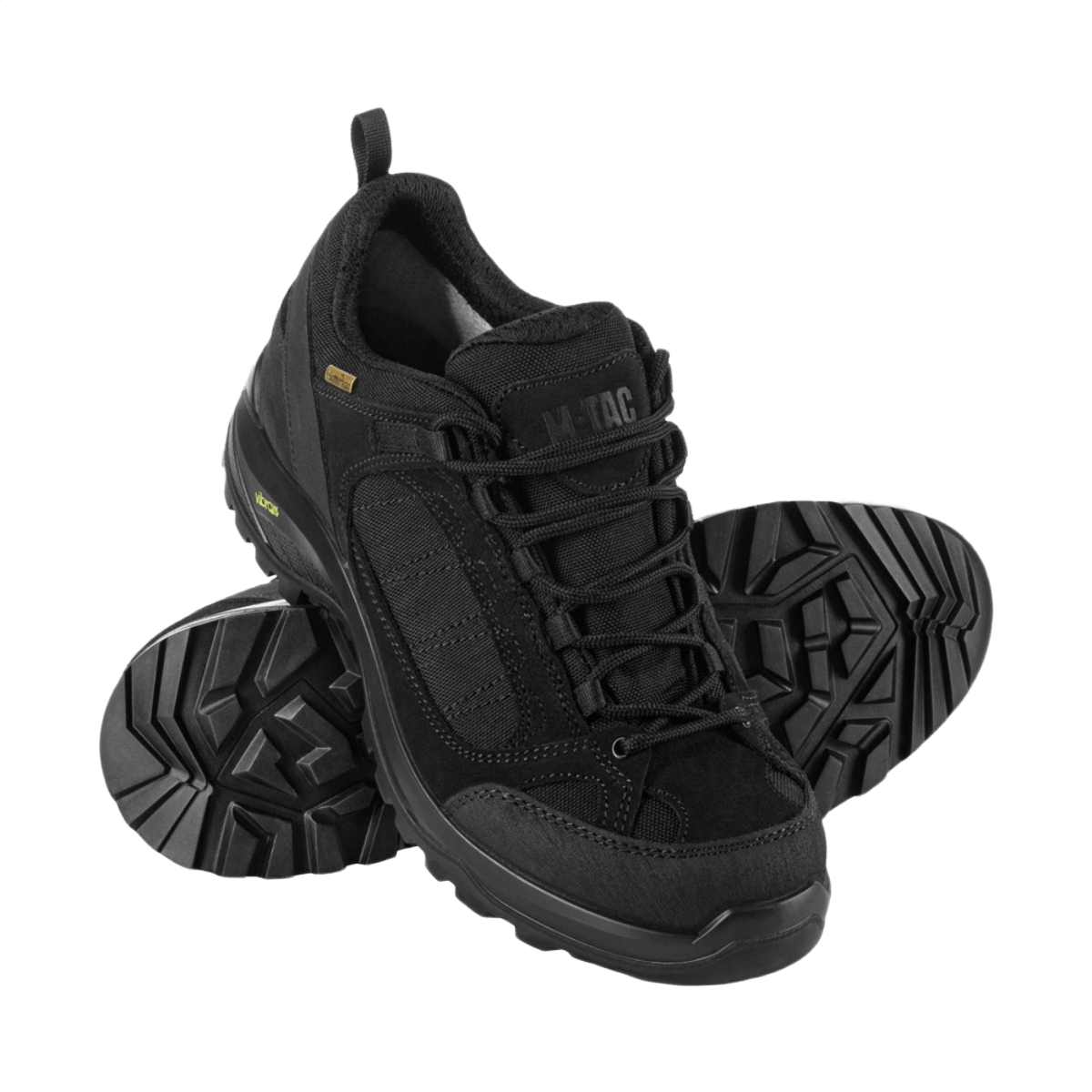 M-Tac Sneakers Tactical Demi-Season Pro Line mustina, Vibram-pohjat, soveltuu harjoitteluun ja taktisiin tehtäviin.