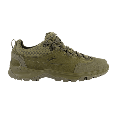 M-Tac Tactical Sneakers Patrol R Vent, vankka muotoilu, mokkanahkainen päällinen ja 3D-mesh trekkingiin ja päivittäiseen käyttöön.