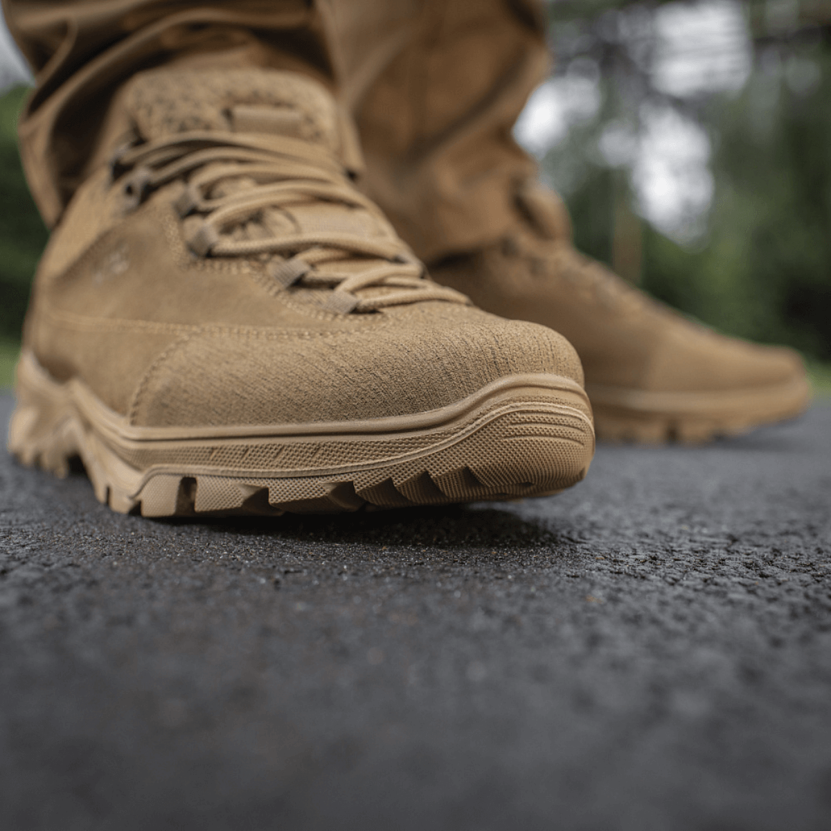 M-Tac Tactical Sneakers Patrol R Vent, kestävä nahka; sopii trekkingiin ja ulkoiluun, liukastumaton pohja.