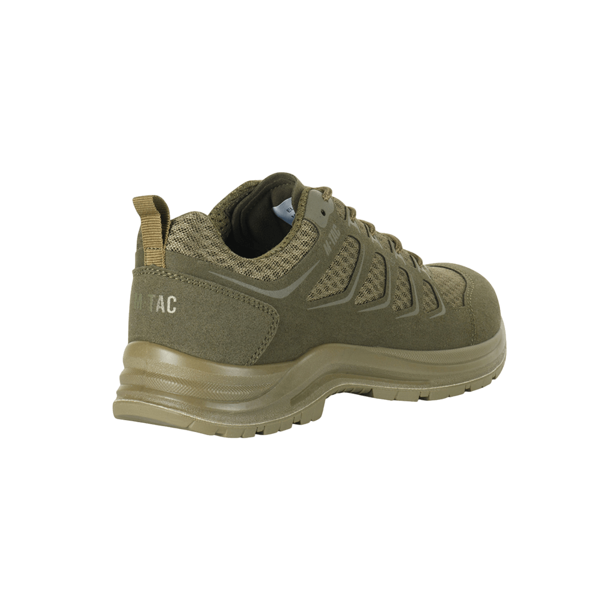 M-Tac Tactical Sneakers IVA – kevyet ja kestävät kengät hengittävällä meshillä ja synteettisellä nubuckilla, sopivat retkeilyyn ja ulkoiluun.