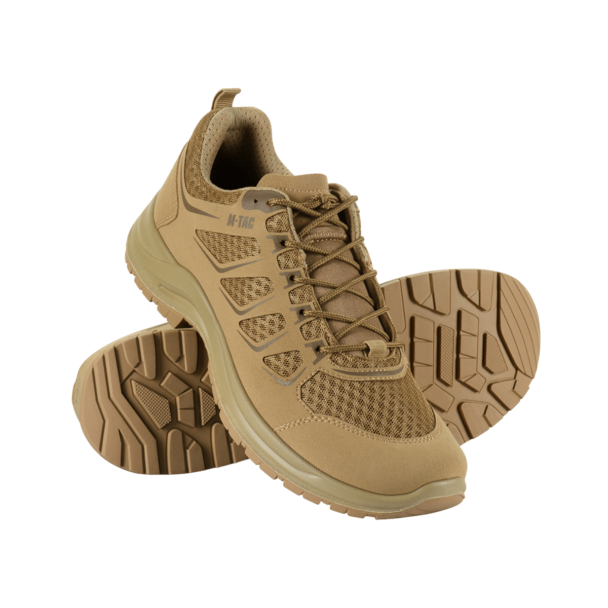 M-Tac Tactical Sneakers IVA – hengittävä mesh ja synteettinen nubuck, sopii ulkoiluun, kestävä ja pehmustetulla kielellä.