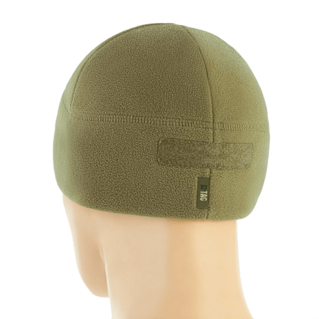 M-Tac Watch Cap Elite Fleece Beanie Hat Velcro, oliivinvihreä takaapäin, Velcro-paneeli. Fleecemateriaali 320 g/m².