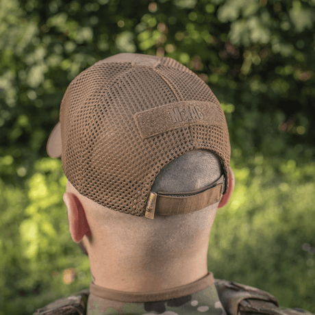 M-Tac Baseball Cap Ripstop Elite Flex ruskea ripstop takana ventilointiverkko ja säädettävä suljenta, galleria-asento 1