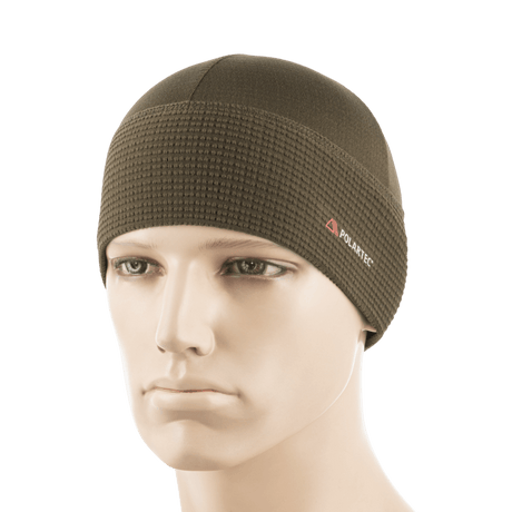 M-Tac Hjelm Watch Cap Polartec ruskea, kevyt ja lämmin pipo viileään säähän, valmistettu Polartec®-fleecestä, sopii kypärän alle ilman epämukavuutta.