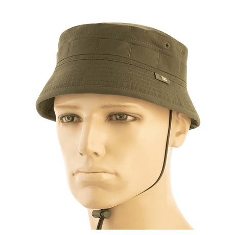 M-Tac Panamahat Gen. II Summer Flex kevyt nylon/elastaani, säädettävä naru ja NIJ-sertifiointi, manekiinilla, galleria-asento 1.