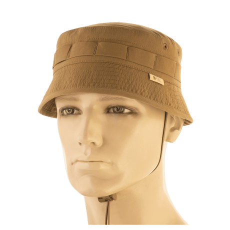 M-Tac Panamahat Gen. II Summer Flex camel nylon/elastaani NIJ-sertifiointi, kevyt, säädettävä hihna, galleria-asento 1