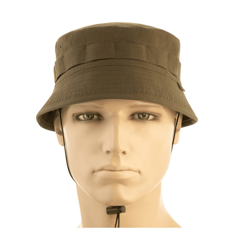 M-Tac Panamahat Gen. II Summer Flex camel nylon/elastaani, säädettävä naru, hyvä ilmanvaihto ja NIJ-sertifiointi, galleria-asento 1.
