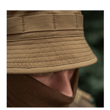 M-Tac Panamahat Gen. II Summer Flex camel nylon/elastaani ripstop-rakenne, kevyt ja NIJ-sertifiointi, galleria-asento 1