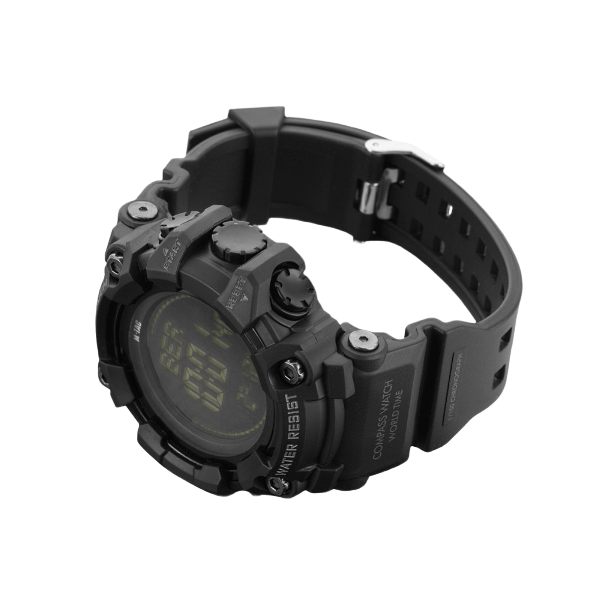 M-Tac Tactical Ur 2037 tukeva muotoilu, sisältää kompassin, LED-taustavalon ja 5ATM-vesitiiviyden. Sopii ulkoilukäyttöön.