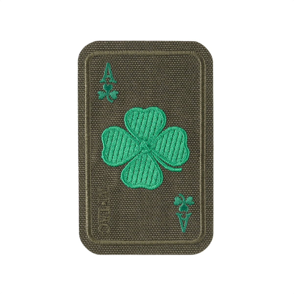 M-Tac Patch Lucky Card (brodeerattu) apilanlehti, brodeerattu Cordura 500D, symboloi onnea ja suojaa. Kiinnitetään Velcrolla.