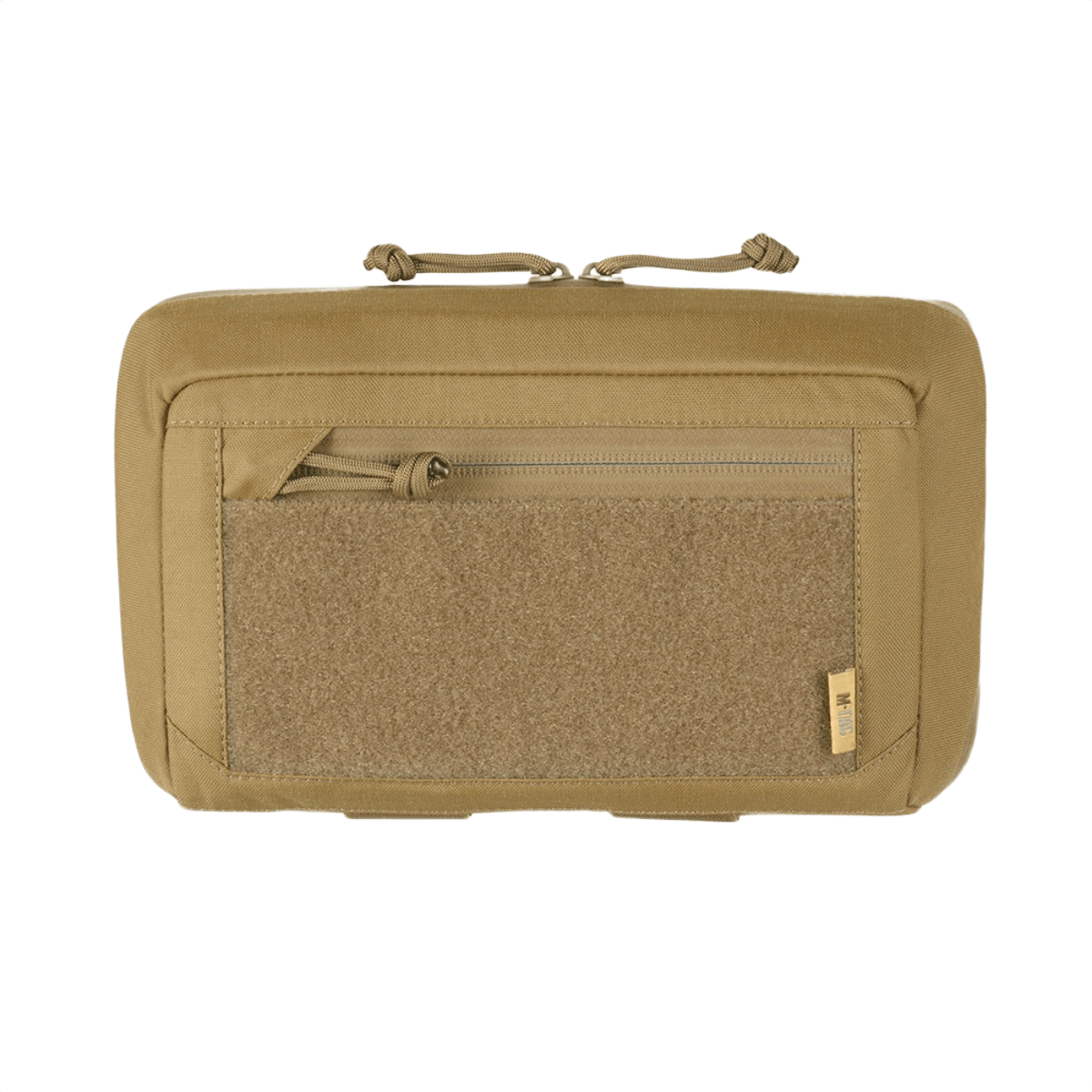M-Tac Admin Pouch Large Elite Gen.II Cordura 500D:stä AquaGuard-vetoketjulla ja Velcro-paneelilla patcheille; sopii pienten tavaroiden säilytykseen.