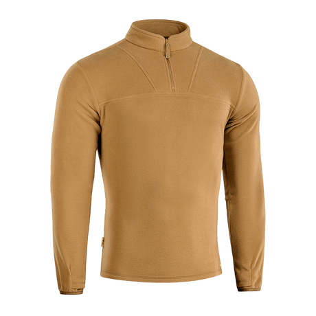 M-Tac Delta Polartec fleece-takki lämpimässä ruskeassa, valmistettu kestävästä, hengittävästä Polartec® Micro Series -fleecestä puolivetoketjulla.