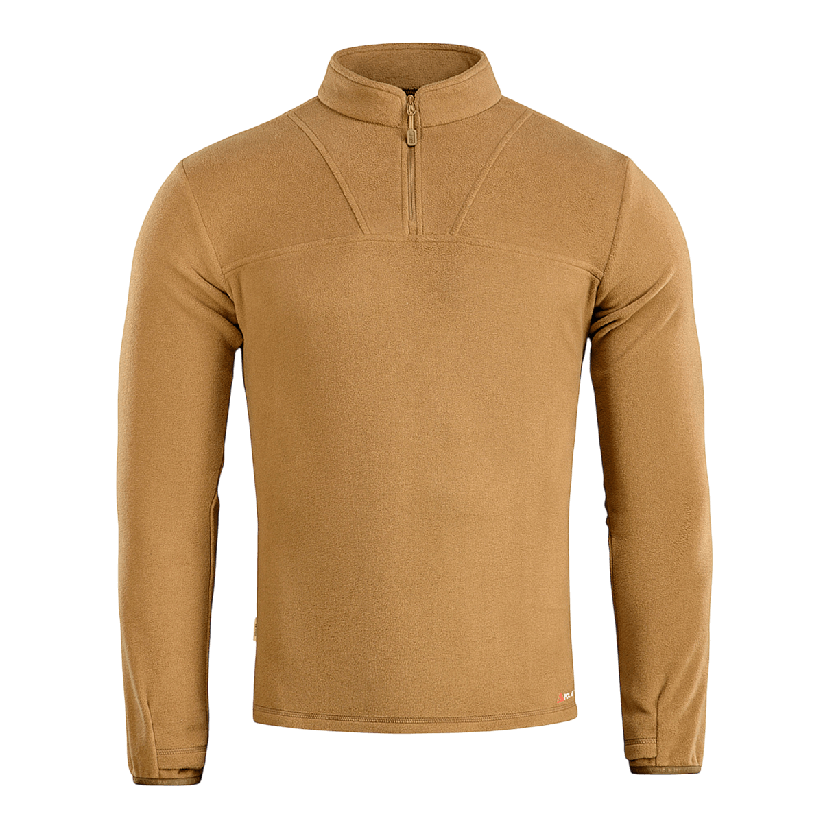 M-Tac Delta Polartec -fleece-takki vaaleanruskeana, valmistettu Polartec® Micro Series -fleecestä.