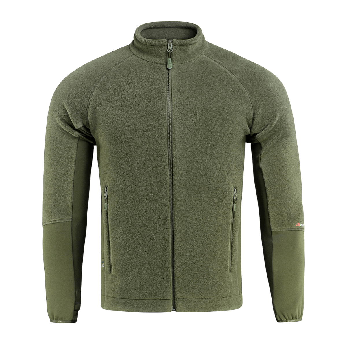 M-Tac Polartec Sport Fleecejakke oliivinvihreänä, valmistettu Polartec® 200 Series -fleecestä lämpöä ja mukavuutta varten.