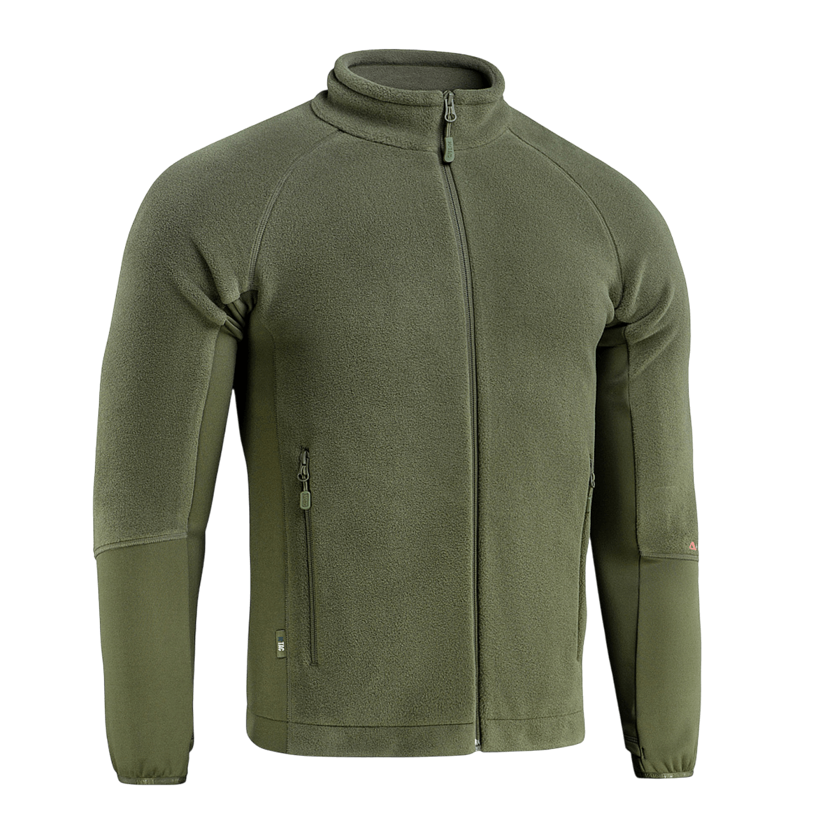 M-Tac Polartec Sport Fleecejakke oliivinvihreänä, ihanteellinen siirtymäkausiin ja kylmään säähän, lämmöneristys ja hengittävyys.