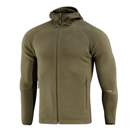 M-Tac Polartec Sport -huppari oliivinvihreänä, kehittynyt lämmöneristys ja hengittävyys, ihanteellinen fyysiseen aktiivisuuteen ja vaihtelevaan säähän.